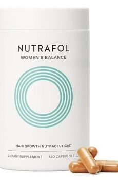 Nutrafol Women's Balance Hair Growth Supplements – Ages 45+, Clinically Proven for Thicker, Fuller, Stronger Hair, Dermatologist Recommended – 1 Month Supply